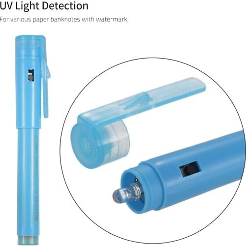 Multi-function UV Light Money Counterfeit Detector Pen Mini Banknote Tester Pen for US Dollar Euro Pound Yen Korean Won