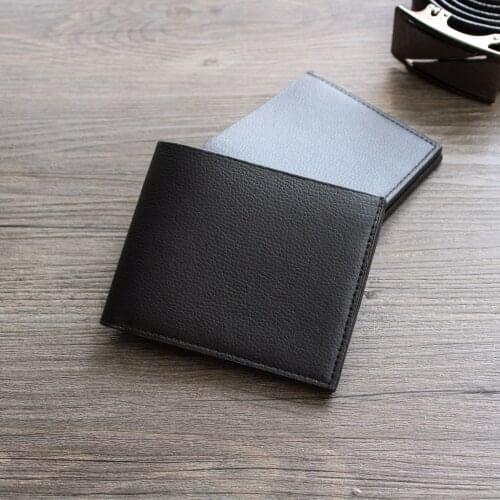 Wallet Fashion Short Bifold Men Wallet Casual Soild Men Wallets With Coin Pocket Purses Male Wallets
