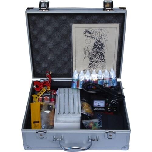 2 guns permanent makeup machine kit professional tattoo machine set piercing tool kit completed set
