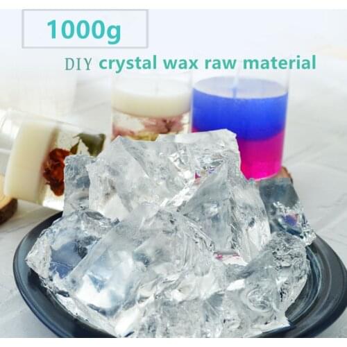 1000g Transparent Jelly Wax Candle Raw Material DIY Crystal Candle Cup Handmade Scented Wax Candle Supplies