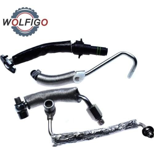 WOLFIGO Turbo OIL RETURN / Cooling Feed Line Pipe 55587854 55592600 55567067 55568031 for Opel Chevrolet CRUZE Buick Encore 1.4L