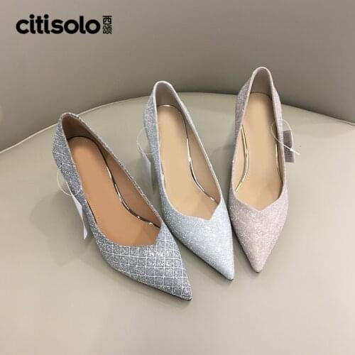 CW21Q1136A Citisolo women shoes 2021 pumps women shoes high heels sexy ladies