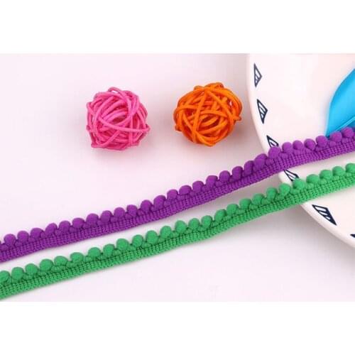 High Quality 1CM Lace Ribbon Fabric Sewing Supplies DIY Lace Ball Braid Lace Fringe Ribbons Fabric DIY Sewing Handmade Accessory