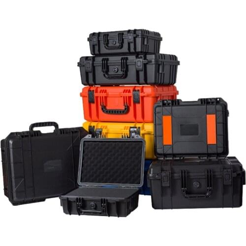ABS Plastic Sealed Tool Box Safety Equipment Toolbox Tool Case Impact Resistant Tool Box Camera Instrument Box With Pre-cut Foam