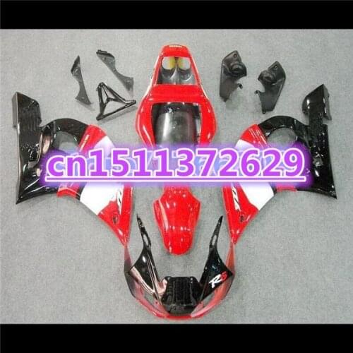 YZFR6 98-02 ABS Fairing kit for YZF R6 98 99 00 01 02 red white black ABS fairing parts YZF600 R6 1998 99 00 01 2002 new D
