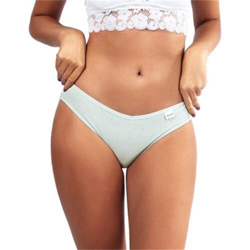 M-2XL Cotton Panties Female Underpants Sexy Waistline for Women Briefs Underwear Plus Size Pantys Lingerie 5PCS/Set 8 Solid