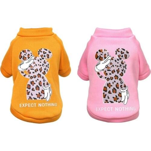 Winter Dog Clothes Warm Pet Dog Fleece Jacket Coat Puppy Cartoon Clothing Hoodies For Small Medium Dog Puppy Yorkshire Outfits