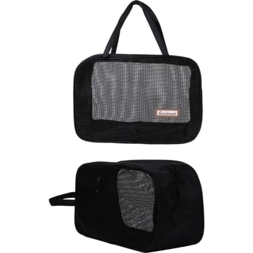 2020 New Portable Bathing Bag Mesh Shower Toiletry Pouch Travel Makeup Storage Holder