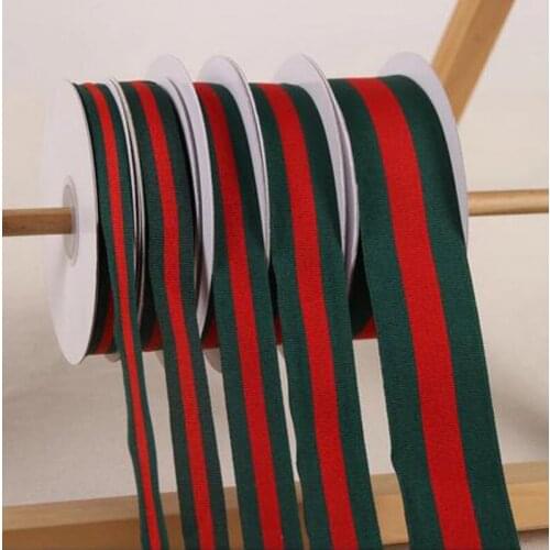 25Yards/Lot Grosgrain Ribbon Striped Band Ribbons Wedding Christmas Cake Gift Box Wrap Ribbons Flower Baking Packaging Ribbon