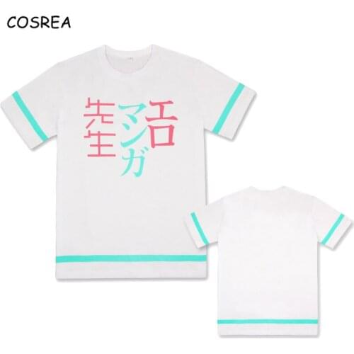 Anime Eromanga Sensei Costumes T-shirts Summer Girls Sagiri Izumi Cosplay Short Sleeve Casual Tops Fancy Tee Shirt Tops