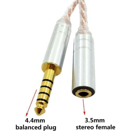 HIFI Balance Audio Cable Male 2.5mm to 3.5mm 4.4mm Female Headphone Line Adapter