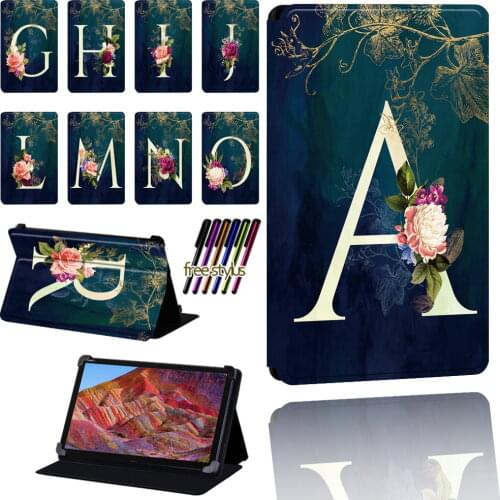 Tablet Case for Huawei MediaPad M5/M5 Lite/M6/M1/M2/M3/M3 Lite High Quality Pu Leather Adjustable Size Protective Cover + Pen