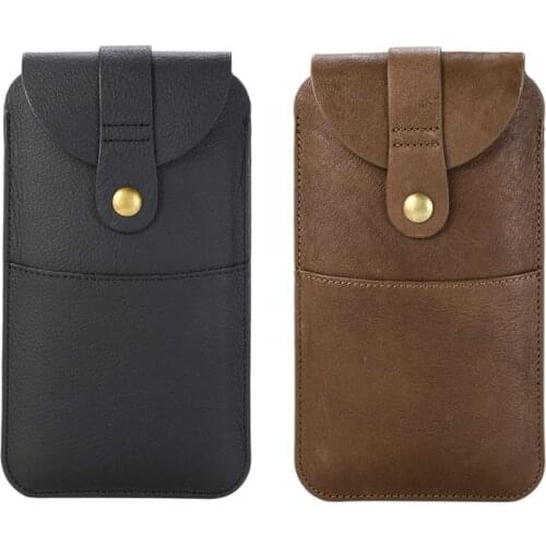 Genuine Pouch Leather Cover Casefor Iphone SE 2020 11 Pro XR Xs Max Belt Clip Flip Case for Iphone 6s 7 8 Plus Phone Bag Holster