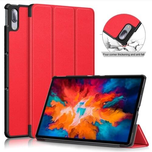 For Lenovo Tab P11 Case TB-J606F PU Leather Tri-folding Stand Smart Cover for Lenovo Xiaoxin Pad Pro 11.5 TB-J706F Case Tablet