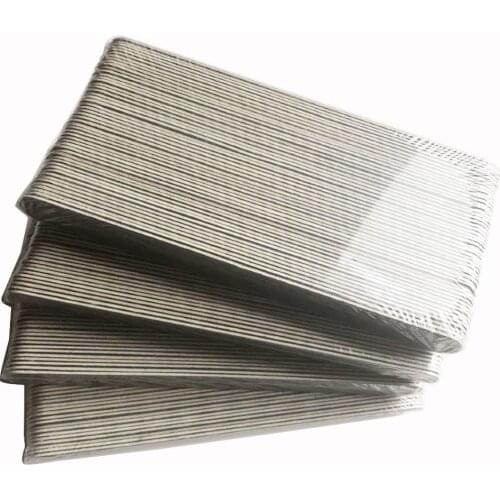 200 pcs black wood nail file wooden emery board 240/240