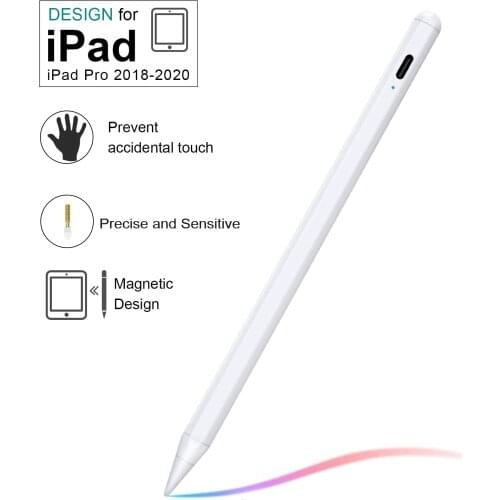 2021 For iPad Pencil with Palm Rejection Active Stylus Pen for Apple Touch Pencil 2 1 iPad Pro 11 12.9 2020 2019 2018 Air 4