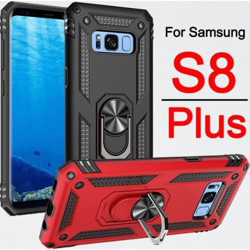 For Samsung Galaxy S8 Case S 8 Plus Cover S8plus 8splus 8s Gs8 Galaxys8 Samsungs8 Ring Metal Kickstand For Women Men S8plus
