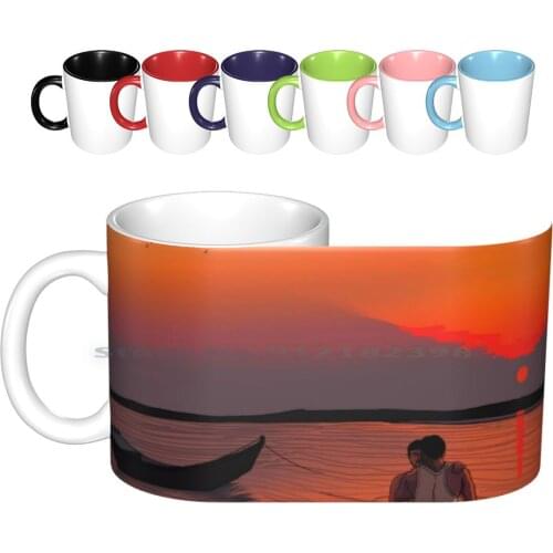Fishing Ceramic Mugs Coffee Cups Milk Tea Mug Queer South Asian Desi Gay Lgbt Romantic Urdu Indian Pakistani Bangladeshi