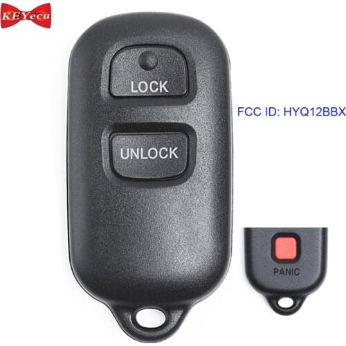 KEYECU for Toyota Celica Echo FJ Cruiser Prius RAV-4 Tundra for Scion xA xB 2004 2005 2006 Remote Car Key Fob HYQ12BBX 3 Button