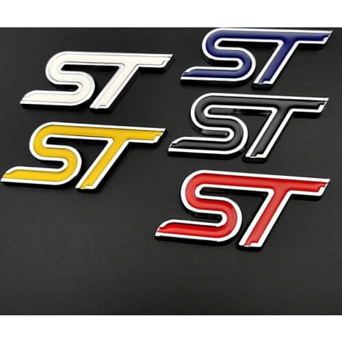 Metal 3D Car Styling Badge ST Emblem Stickers 7.5x3.5cm