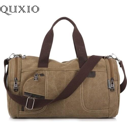 Fashion Men Canvas Shoulder Bags 2019 New Large Capacity Casual Travel Bag Multi-functional Male Messenger Bag Laptop Handbag