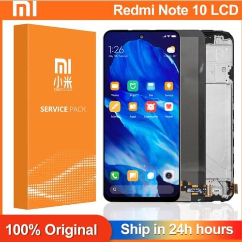 6.43'' Original LCD With Frame For Xiaomi Redmi Note 10 4G LCD Display Screen For Xiaomi Redmi Note 10 M2101K7AI display