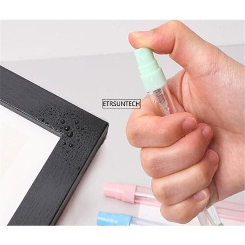 100pcs Transparent Empty Spray Bottles Refillable Empty Cosmetic Containers Pen Office School Supplies Stationery Praotable