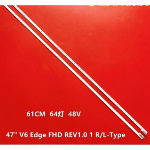 2pcs LED Backlight strip for LG 47 V6 Edge FHD R L 47LW5300 47PFL7606H 47LW650T 47LW450U 47LV5500 3660L-0369A 6920L-0089B 0089A