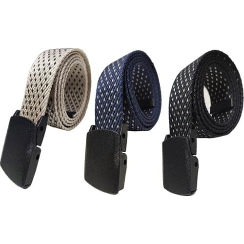 Tactical Mens Belts High-Strength Practical Training Canvas Womens Belt Outdoor Sports Nylon Non-Metal Magnetic Females Belt