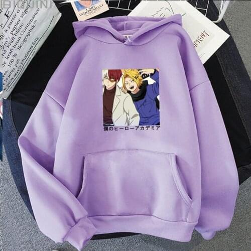 New Japanese Anime Cartoon My Hero Academia Hoodies Sweatshirts Men Women Long Sleeve Pullovers Unisex Dropshipping Hoody 300