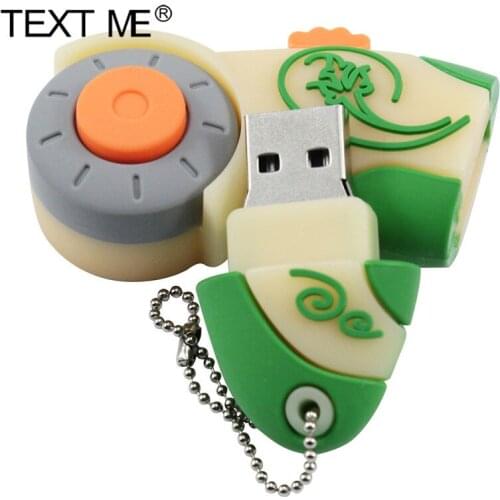 TEXT ME 64GB Cute Cartoon Fish-shaped USB Flash Drive 4GB 8GB 16GB 32GB Pendrive USB 2.0 Usb Stick