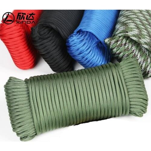 Military standards 9-core High Strength Paracord rope Braided Survival Safety rope Suitable for Outdoor Climbing