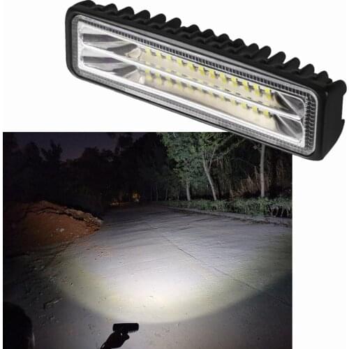 2x 6" 24W 48W LED Work Light Bar Fog Lights Car Light Assembly For Tractor Motocycle Offroad LED Bar Headlights Moto Fog Lights