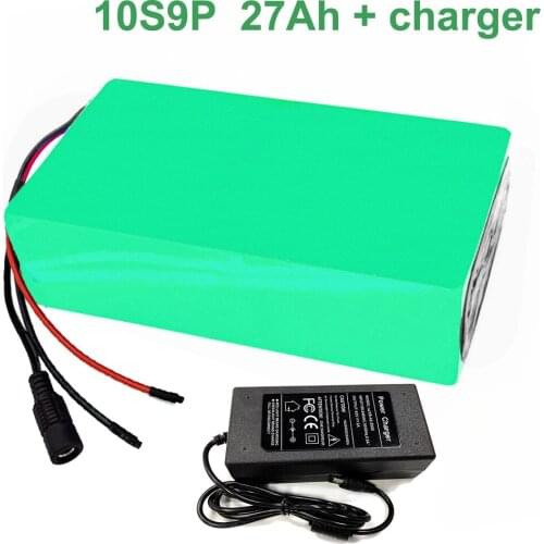 36V 27Ah 10S9P 18650 Li-ion Battery Pack E-Bike Ebike electric bicycle 42V With charger