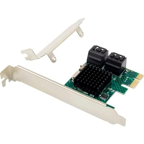 SATA3.0 To 4 Port 6G PCI-E to SATA3.0 Expansion Miner SSD IPFS Adapter PCI-E SATA 3 Converter for hdd SSD asm1061