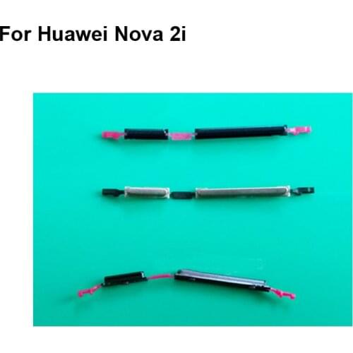 2PCS Side Button For Huawei Nova 2i Power On Off Button + Volume Button For Huawei Nova 2 i Side Buttons Set Nova2i