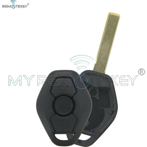 Remtekey remote key case shell HU92 for BMW 3 5 series X3 X5 Z4 car key cover 3 button