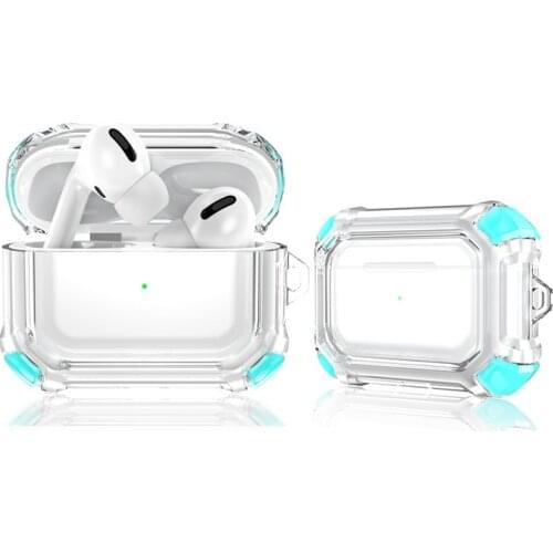 Transparent TPU Case For Apple Air Pods 1 2 Earphone Case for Airpords Pro Case Shockproof For AirPods 2 Pro Protection Cover