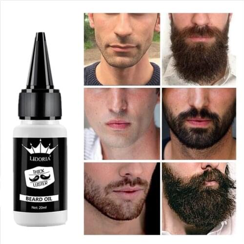 20ML Beard Growth Oil 100% Natural Organic Beard Essential Oil for Men Beard Growth Hair Growth Essence Oil Moustache Grow Beard