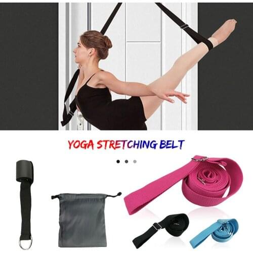 Door Flexibility Stretching Legs Stretcher Strap with Loops Split Training Waist Rope Gym Dance Ligament Stretch Belt Door Train