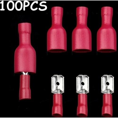 Cold Pressing Insulation Plug Fast Wire Crimp Spade Connector Terminals Electrical Cable Lug Car Full Insulated Assortment Kit