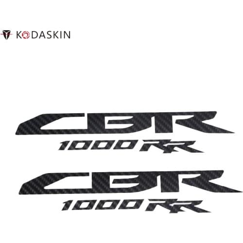 KODASKIN Carbon Stickers Emblems Logos Motorcycle Decals Black for HONDA CBR1000RR