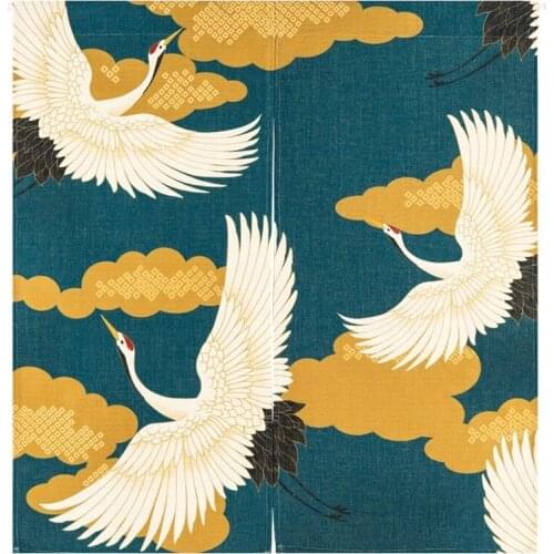 Red Flower Moon Material Door Curtain Room Home Decoration Tapestry Kitchen Curtain Can Be Customized 85x120cm / 85x90cm