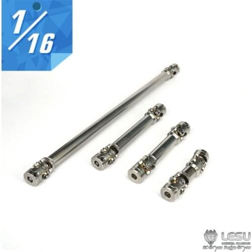 LESU Metal Drive Shaft Different Size For 1/16 Scale RC Tractor Truck DIY Model Bru Car Hole 4mm TH16671