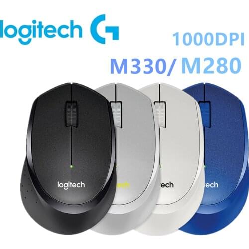 Logitech M280 M330 Wireless Mouse with 1000DPI 2.4 GHz Wireless Connectivity Computer Mouse Laptop Mouse for Windows Mas OS