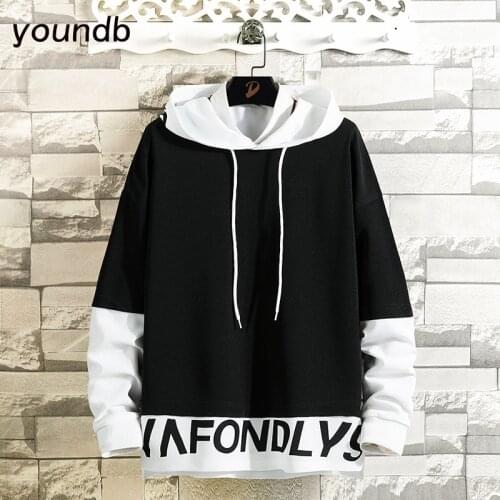 Spring and Autumn New Style Mens Hooded Hoodie Personality Print Jacket Youth Japanese Popular Logo Round Collar Loose ZT2331