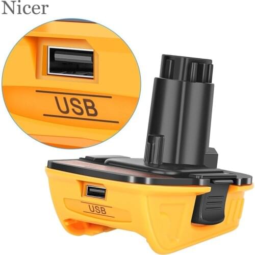 New Battery Adapter for Dewalt 18V 20V Lithium Battery To Nickel Batterie for XR DC DW Converter Tool 5v Power Supply Accessory
