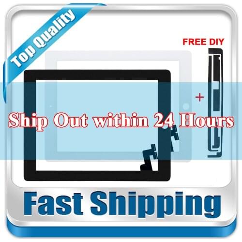 New For iPad 2 A1376 A1395 A1396 A1397 Replacement Touch Screen without Home Button 9.7-inch Black White