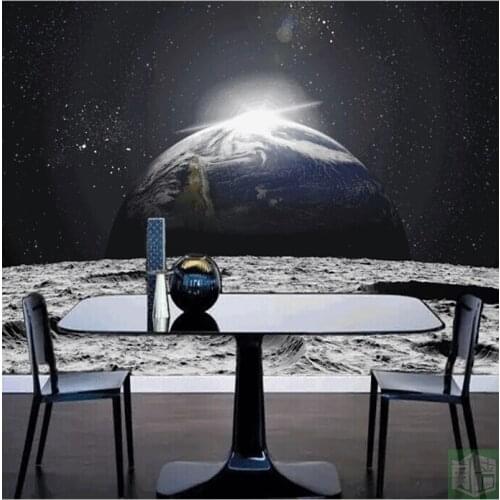 Wholesale 3d starry sky murals earth for kids baby living room photo mural wallpaper 3d wall murals vinyl mural