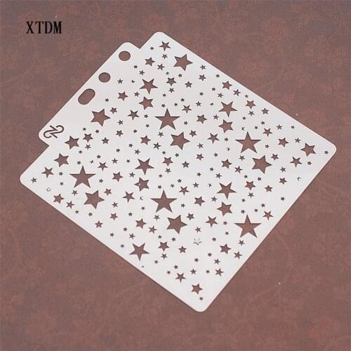 Gypsophila plastic mold shield DIY cake scrapbook stencils hollow Embellishments printing lace ruler Valentines Day